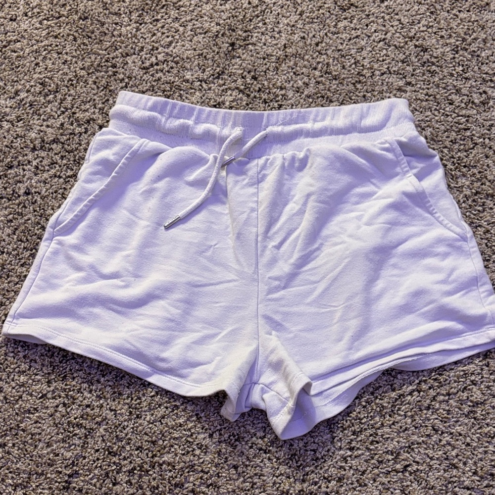 Ambiance Bright White Athletic Shorts